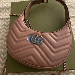 GG MARMONT HALF-MOON-SHAPED MINI BAG